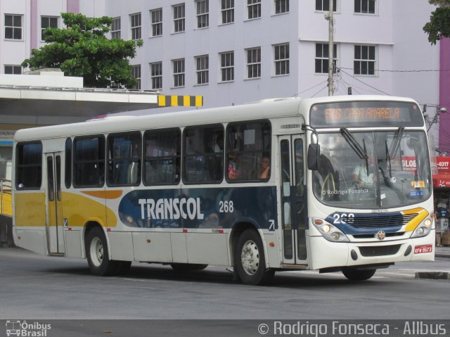 Transcol - Transportes Coletivos Ltda. 268 na cidade de Recife, Pernambuco, Brasil, por Rodrigo Fonseca. ID da foto: 5810883.