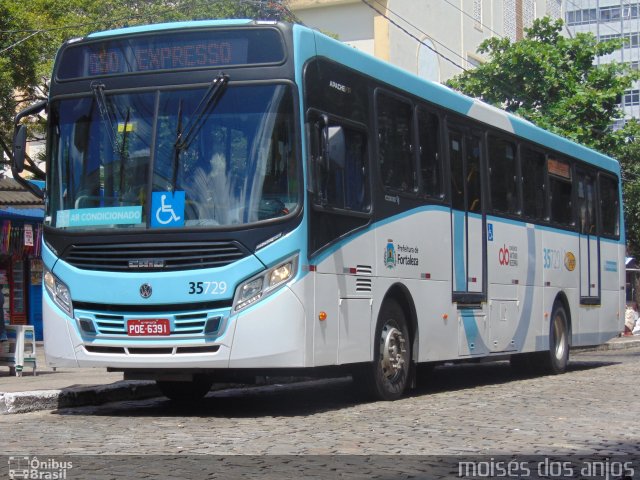 Rota Sol > Vega Transporte Urbano 35729 na cidade de Fortaleza, Ceará, Brasil, por Francisco Moisés  Silva dos Anjos. ID da foto: 5814295.