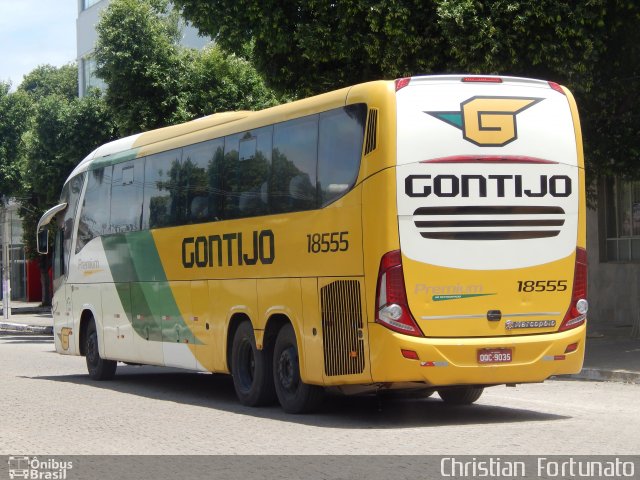 Empresa Gontijo de Transportes 18555 na cidade de Governador Valadares, Minas Gerais, Brasil, por Christian  Fortunato. ID da foto: 5812840.