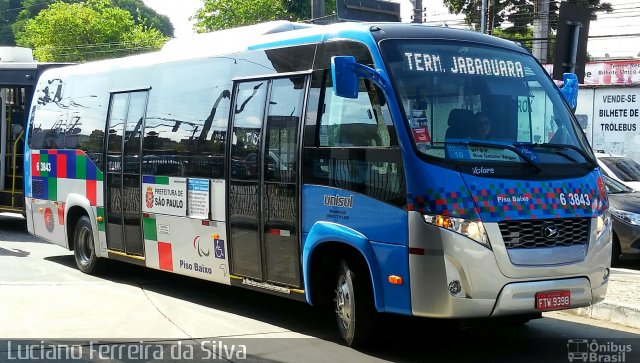 Viação Paratodos > São Jorge > Metropolitana São Paulo > Mobibrasil 6 3843 na cidade de São Paulo, São Paulo, Brasil, por Luciano Ferreira da Silva. Número da foto: #5813714.