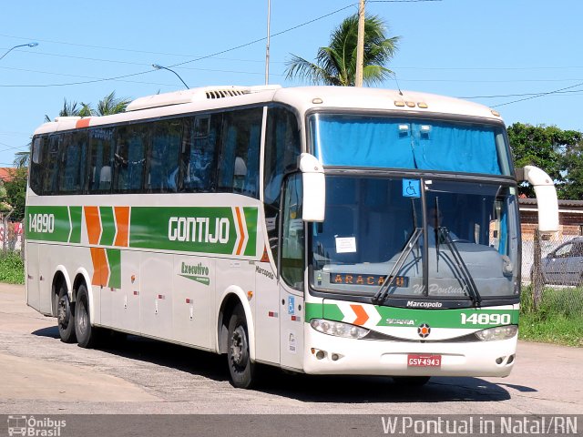 Empresa Gontijo de Transportes 14890 na cidade de Natal, Rio Grande do Norte, Brasil, por Willian Pontual. ID da foto: 5813258.