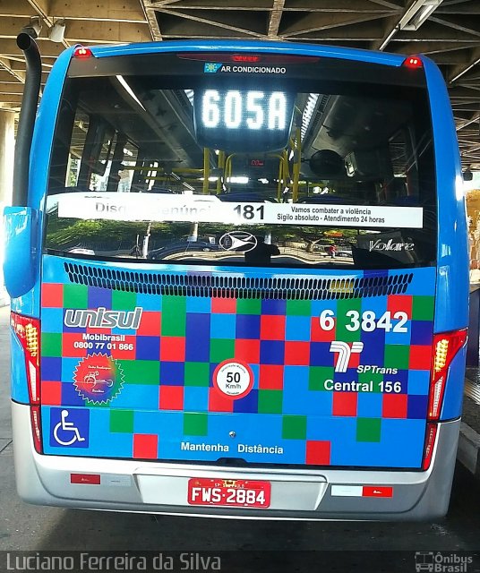 Viação Paratodos > São Jorge > Metropolitana São Paulo > Mobibrasil 6 3842 na cidade de São Paulo, São Paulo, Brasil, por Luciano Ferreira da Silva. Número da foto: #5814241.