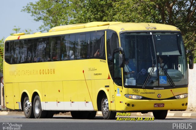 Viação Itapemirim 5851 na cidade de Barreiras, Bahia, Brasil, por Paulo Henrique. Número da foto: #5814538.