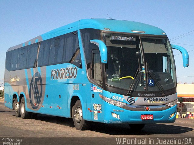 Auto Viação Progresso 6035 na cidade de Juazeiro, Bahia, Brasil, por Willian Pontual. Número da foto: #5815169.