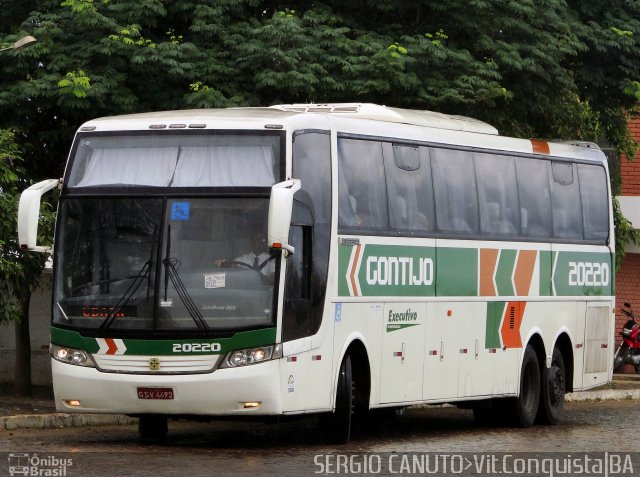 Empresa Gontijo de Transportes 20220 na cidade de Vitória da Conquista, Bahia, Brasil, por Sérgio Augusto Braga Canuto. ID da foto: 5816322.