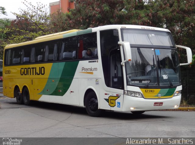 Empresa Gontijo de Transportes 12310 na cidade de São Paulo, São Paulo, Brasil, por Alexandre M.  Sanches. Número da foto: #5818703.