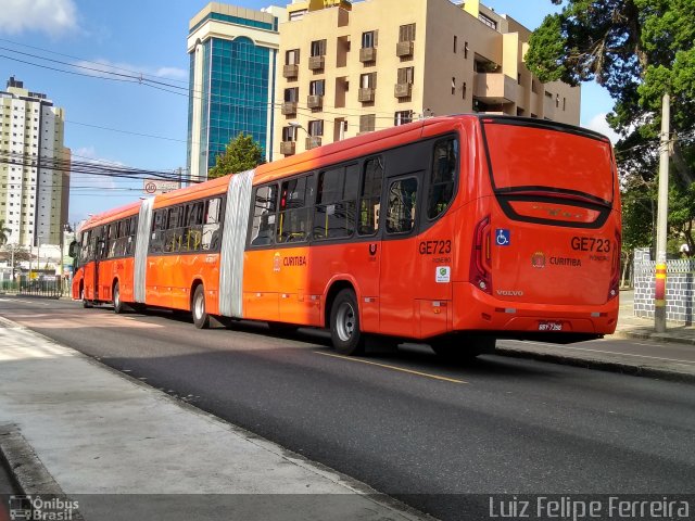 Viação Cidade Sorriso GE723 na cidade de Curitiba, Paraná, Brasil, por Luiz Felipe Ferreira. ID da foto: 5818580.