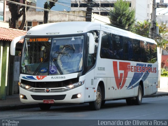 Viação Teresópolis RJ 203.065 na cidade de Teresópolis, Rio de Janeiro, Brasil, por Diego Oliveira. ID da foto: 5817385.