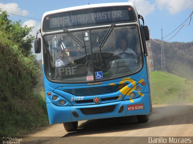 Santa Zita Transportes Coletivos 21122 na cidade de Viana, Espírito Santo, Brasil, por Danilo Moraes. ID da foto: 5818228.