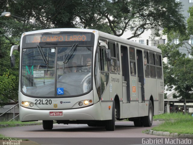 Empresa de Ônibus Campo Largo 22L20 na cidade de Curitiba, Paraná, Brasil, por Gabriel Machado. Número da foto: #5818175.