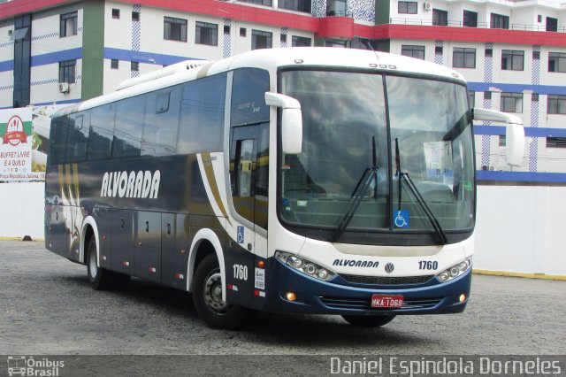 Transportes Alvorada 1760 na cidade de Laguna, Santa Catarina, Brasil, por Daniel Espindola Dorneles. Número da foto: #5817814.