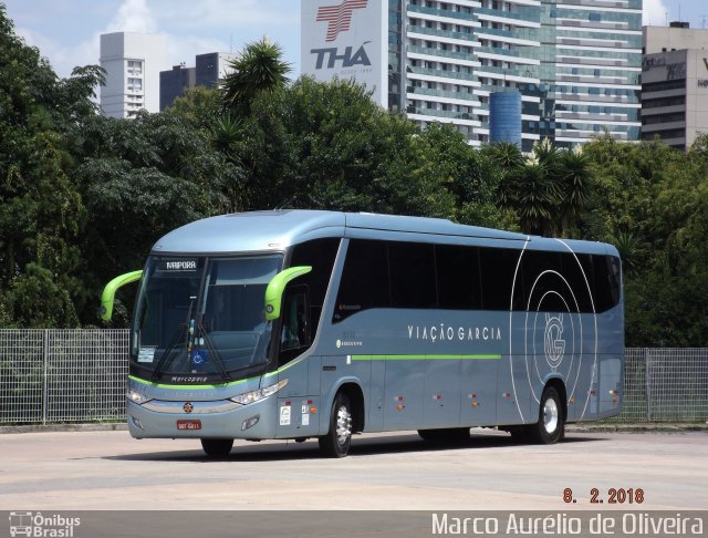 Viação Garcia 8114 na cidade de Curitiba, Paraná, Brasil, por Marco Aurélio de Oliveira. Número da foto: #5818945.