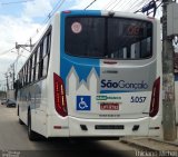 Viação Galo Branco 5.057 na cidade de Itaboraí, Rio de Janeiro, Brasil, por Thiciano Michel. Número da foto: #:id.