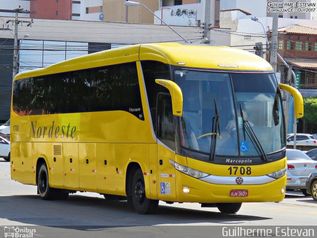 Viação Nordeste 1708 na cidade de Fortaleza, Ceará, Brasil, por Guilherme Estevan. Número da foto: #5779145.