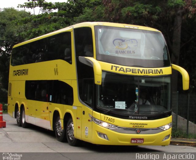 Viação Itapemirim 17405 na cidade de São Paulo, São Paulo, Brasil, por Rodrigo  Aparecido. Número da foto: #5779354.