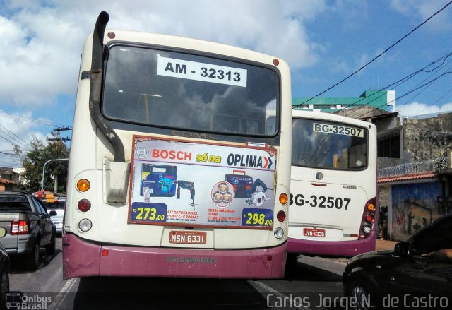 Transportes São Luiz AM-32313 na cidade de Belém, Pará, Brasil, por Carlos Jorge N.  de Castro. Número da foto: #5820796.