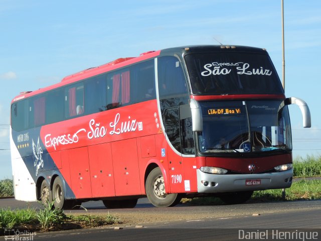 Expresso São Luiz 7190 na cidade de Rio Verde, Goiás, Brasil, por Daniel Henrique. Número da foto: #5821563.