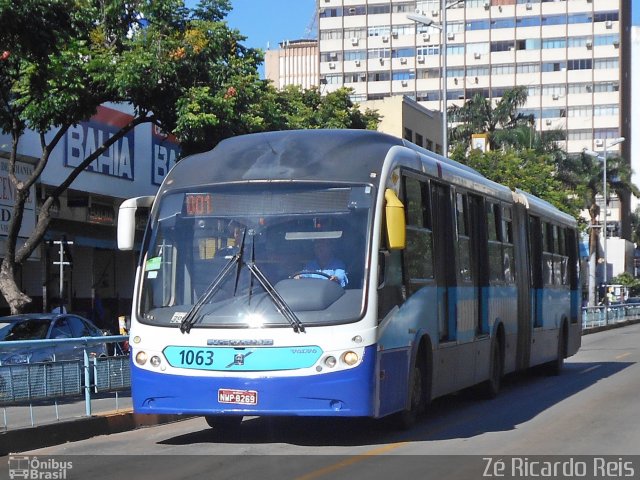 Metrobus 1063 na cidade de Goiânia, Goiás, Brasil, por Zé Ricardo Reis. ID da foto: 5820150.