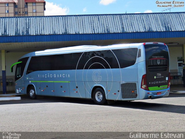 Viação Garcia 7356 na cidade de Rolândia, Paraná, Brasil, por Guilherme Estevan. Número da foto: #5820125.