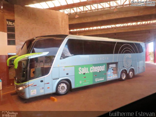 Viação Garcia 8501 na cidade de Apucarana, Paraná, Brasil, por Guilherme Estevan. Número da foto: #5820135.