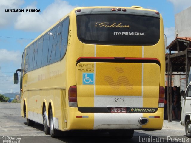 Viação Itapemirim 5533 na cidade de Caruaru, Pernambuco, Brasil, por Lenilson da Silva Pessoa. Número da foto: #5820833.