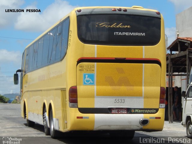 Viação Itapemirim 5533 na cidade de Caruaru, Pernambuco, Brasil, por Lenilson da Silva Pessoa. ID da foto: 5820833.