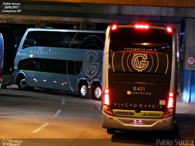 Viação Garcia 8401 na cidade de Campinas, São Paulo, Brasil, por Pablo Souza. ID da foto: 5820874.