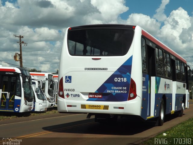 Cattani Transportes e Turismo 0218 na cidade de Pato Branco, Paraná, Brasil, por Rodrigo Augusto  Vignaga. ID da foto: 5821428.