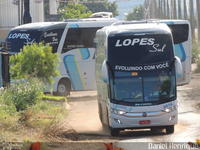 LopeSul Transportes - Lopes e Oliveira Transportes e Turismo - Lopes Sul 2078 na cidade de Rio Verde, Goiás, Brasil, por Daniel Henrique. ID da foto: 5821541.