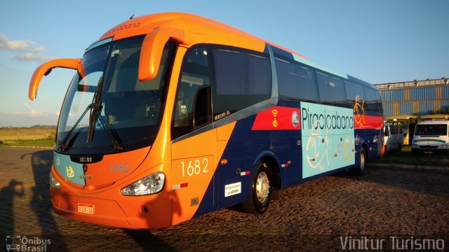 Viação Piracicabana 1682 na cidade de Piracicaba, São Paulo, Brasil, por Vinitur Turismo. Número da foto: #5821074.