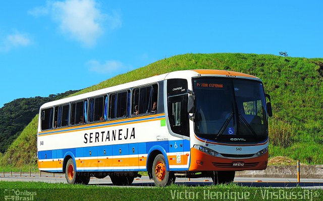 Viação Sertaneja 540 na cidade de Petrópolis, Rio de Janeiro, Brasil, por Victor Henrique. ID da foto: 5823292.