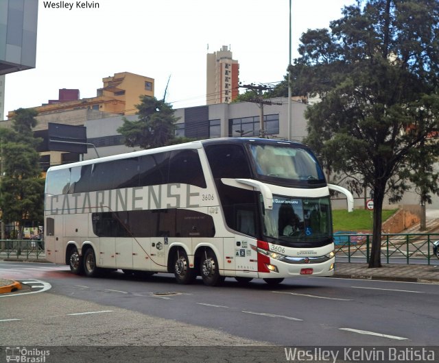 Auto Viação Catarinense 3606 na cidade de Sorocaba, São Paulo, Brasil, por Weslley Kelvin Batista. Número da foto: #5823012.