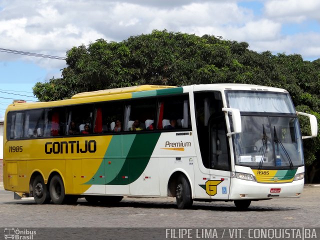 Empresa Gontijo de Transportes 11985 na cidade de Vitória da Conquista, Bahia, Brasil, por Filipe Lima. ID da foto: 5822430.