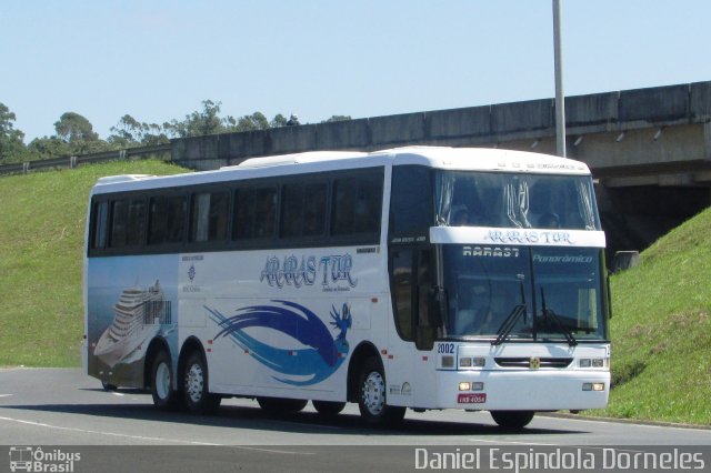 Ararastur Transporte Turismo 2002 na cidade de Criciúma, Santa Catarina, Brasil, por Daniel Espindola Dorneles. ID da foto: 5822670.