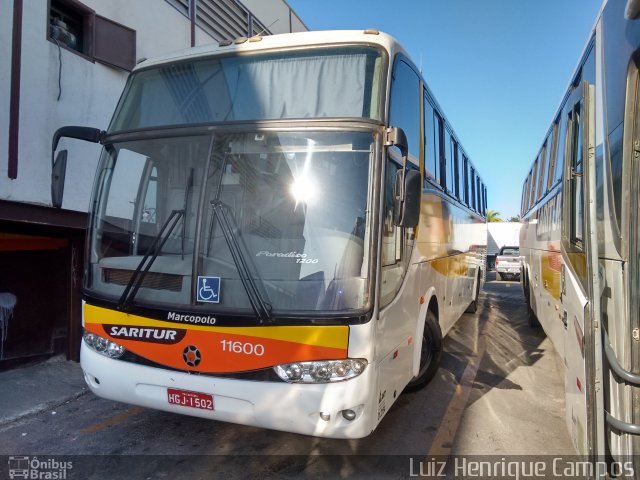 Saritur - Santa Rita Transporte Urbano e Rodoviário 11600 na cidade de Belo Horizonte, Minas Gerais, Brasil, por Luiz Henrique Campos. ID da foto: 5824629.