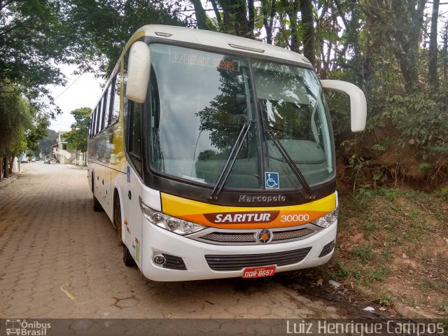 Saritur - Santa Rita Transporte Urbano e Rodoviário 30000 na cidade de Piedade dos Gerais, Minas Gerais, Brasil, por Luiz Henrique Campos. ID da foto: 5824416.