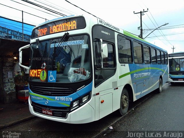 Viação Ponte Coberta RJ 190.078 na cidade de Rio de Janeiro, Rio de Janeiro, Brasil, por Jorge Lucas Araújo. Número da foto: #5825166.