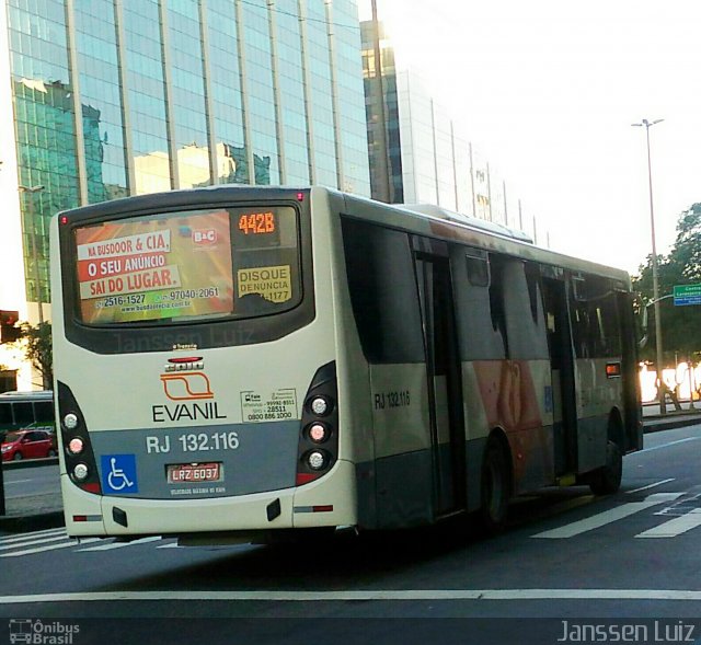 Evanil Transportes e Turismo RJ 132.116 na cidade de Rio de Janeiro, Rio de Janeiro, Brasil, por Janssen Luiz Pereira de Arruda. Número da foto: #5823977.