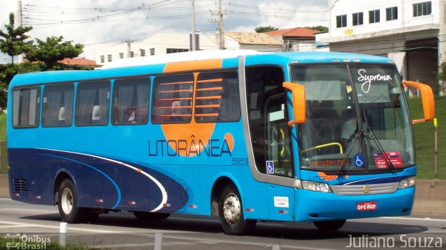 Litorânea Transportes Coletivos 5859 na cidade de Taubaté, São Paulo, Brasil, por Juliano Souza. ID da foto: 5825845.