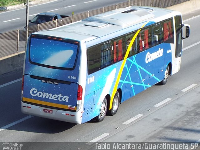 Viação Cometa 8140 na cidade de Aparecida, São Paulo, Brasil, por Fabio Alcantara. ID da foto: 5827402.