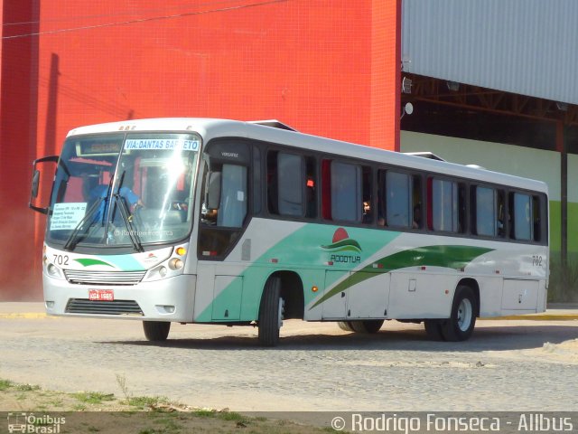 Rodotur Turismo 702 na cidade de Caruaru, Pernambuco, Brasil, por Rodrigo Fonseca. ID da foto: 5827750.