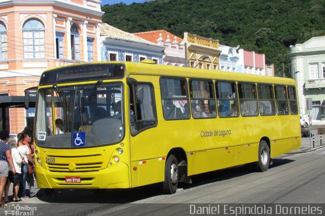 Lagunatur - Laguna Transporte e Turismo 2608 na cidade de Laguna, Santa Catarina, Brasil, por Daniel Espindola Dorneles. ID da foto: 5827119.