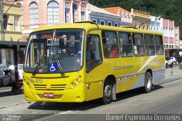 Lagunatur - Laguna Transporte e Turismo 2712 na cidade de Laguna, Santa Catarina, Brasil, por Daniel Espindola Dorneles. Número da foto: #5827127.