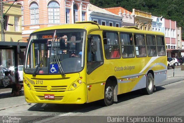 Lagunatur - Laguna Transporte e Turismo 2712 na cidade de Laguna, Santa Catarina, Brasil, por Daniel Espindola Dorneles. ID da foto: 5827127.