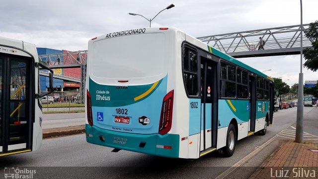 Transportes Urbanos São Miguel de Ilhéus 1802 na cidade de Belo Horizonte, Minas Gerais, Brasil, por Luiz Silva. Número da foto: #5828482.