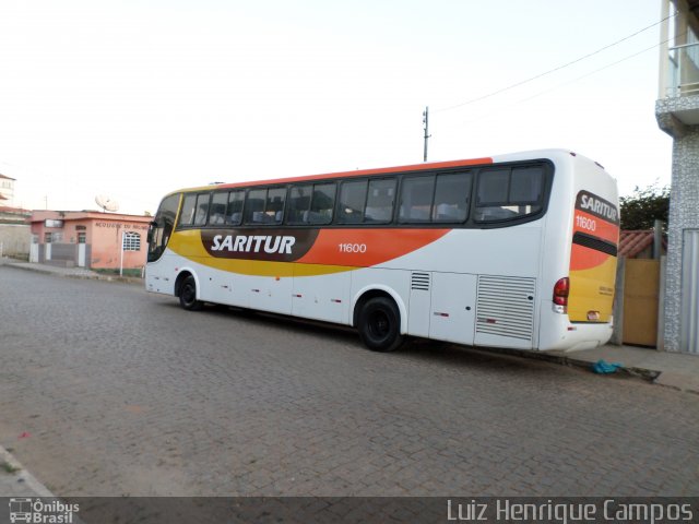 Saritur - Santa Rita Transporte Urbano e Rodoviário 11600 na cidade de Piedade dos Gerais, Minas Gerais, Brasil, por Luiz Henrique Campos. ID da foto: 5829565.