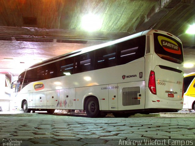Saritur - Santa Rita Transporte Urbano e Rodoviário 8000 na cidade de Belo Horizonte, Minas Gerais, Brasil, por Andrew Campos. Número da foto: #5828433.