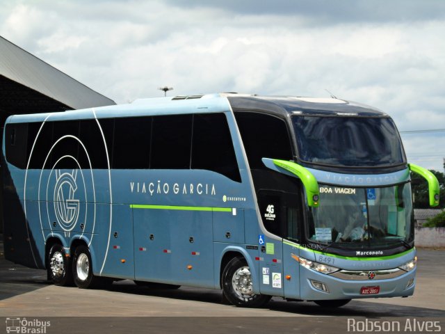 Viação Garcia 8491 na cidade de Paranavaí, Paraná, Brasil, por Robson Alves. Número da foto: #5830582.