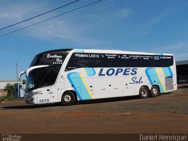 LopeSul Transportes - Lopes e Oliveira Transportes e Turismo - Lopes Sul 2079 na cidade de Rio Verde, Goiás, Brasil, por Daniel Henrique. ID da foto: 5829488.