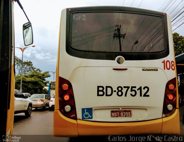 Belém Rio Transportes BD-87512 na cidade de Belém, Pará, Brasil, por Carlos Jorge N.  de Castro. ID da foto: 5829396.